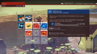 There's a whiff of Destiny about No Man's Sky's menu screens