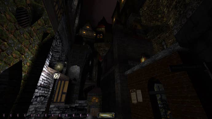 A crowded city street in Thief mod The Black Parade