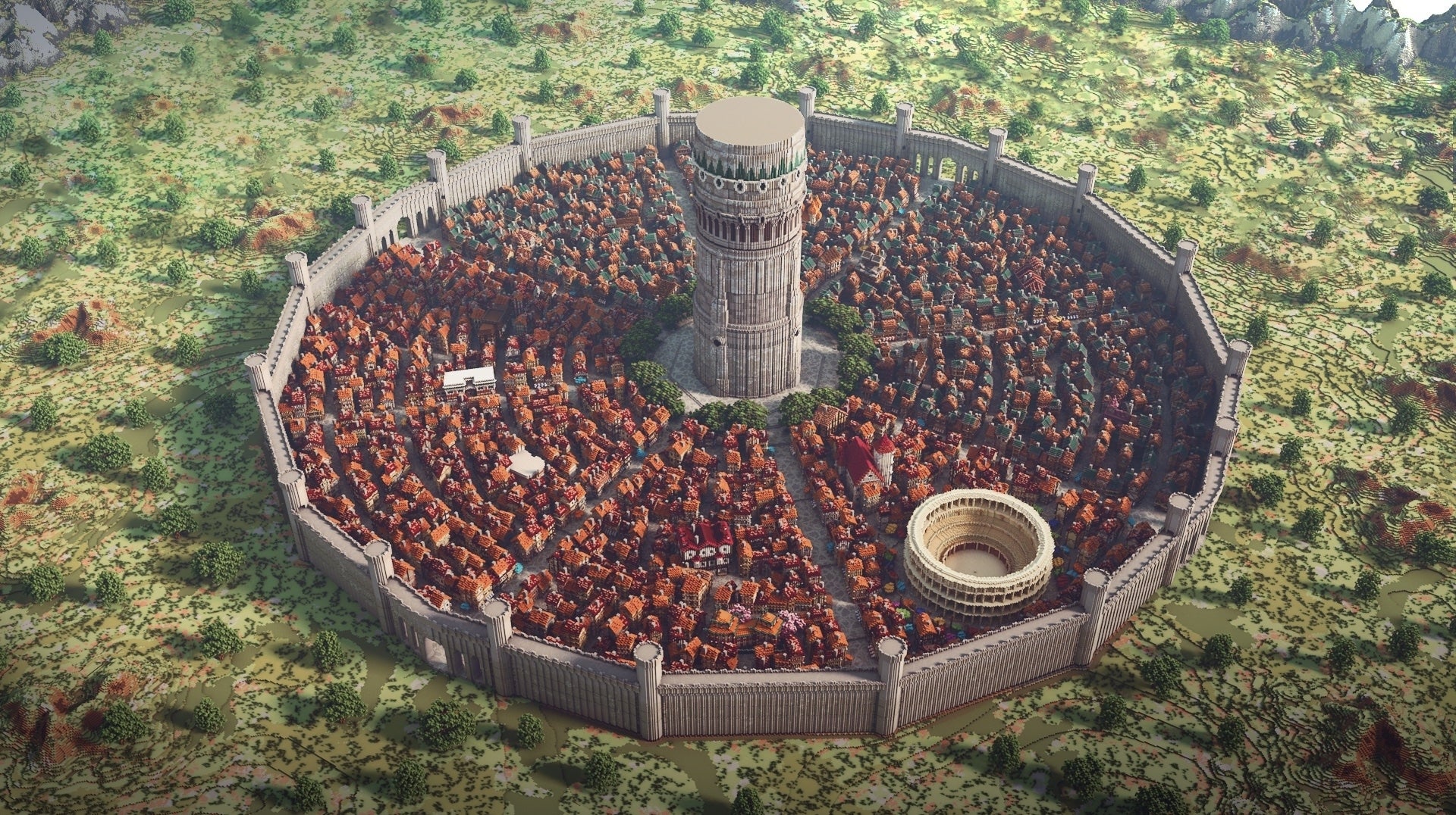 This stunning Minecraft city was created by a team of professional ...