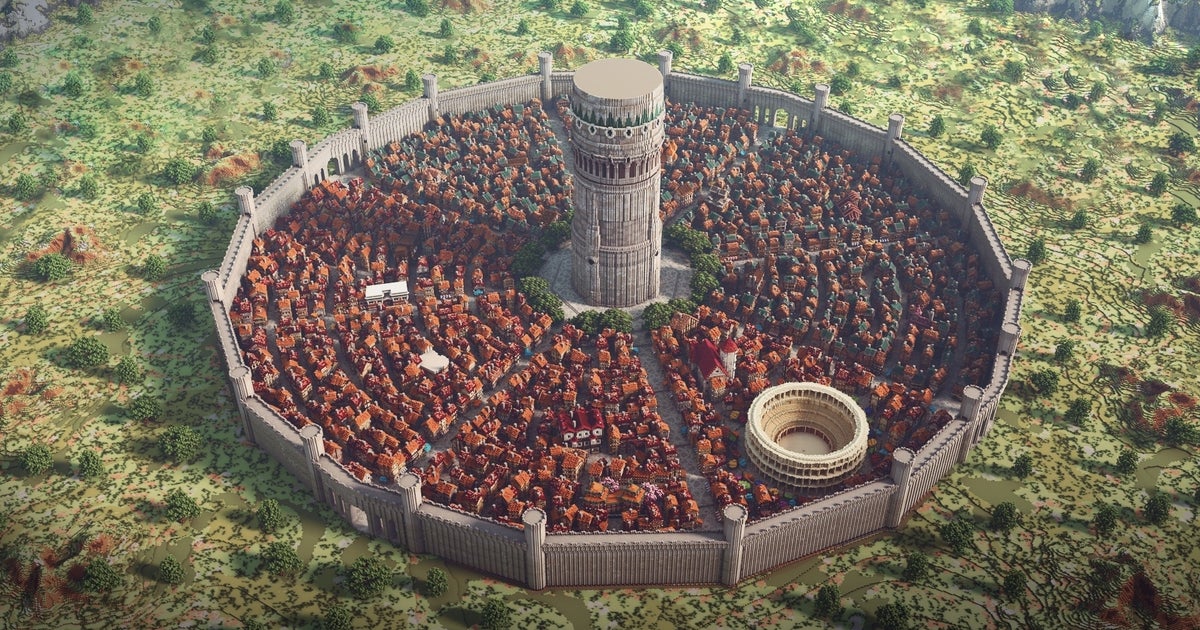 Minecraft Developed City This stunning Minecraft city was created by a team of professional ...