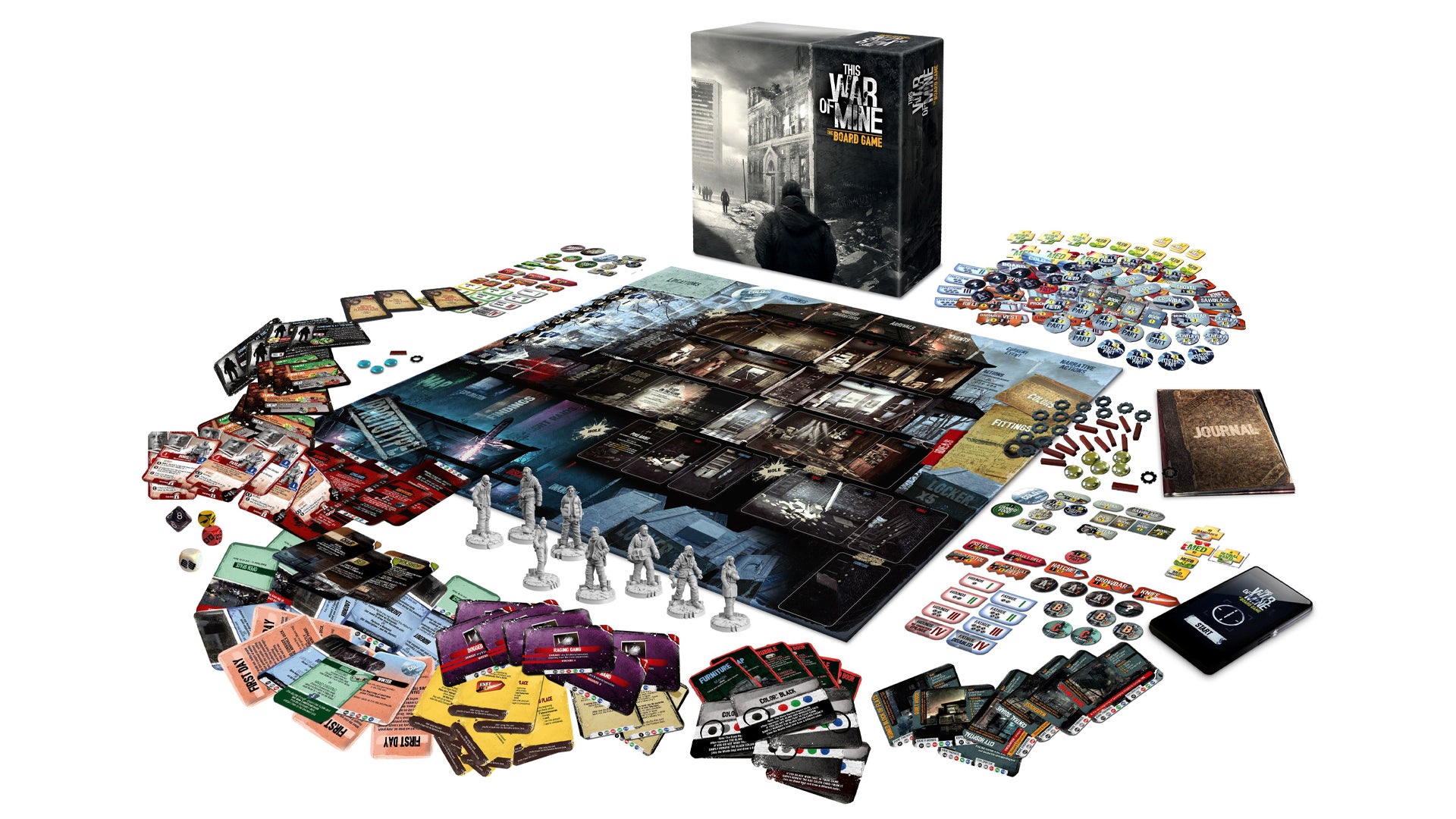 This war of mine board store game (Kickstarter edition + add ons)