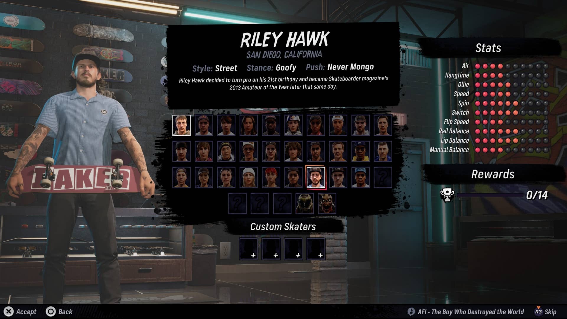 THPS 3 e 4 Riley Hawk