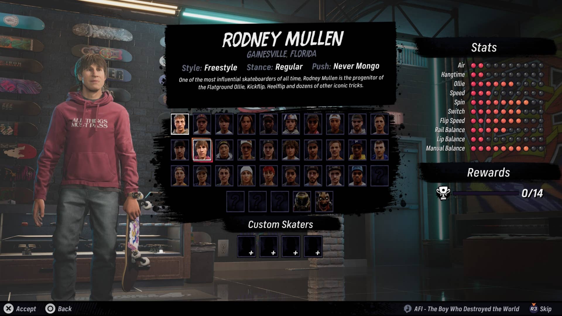 THPS 3 e 4 Rodney Mullen