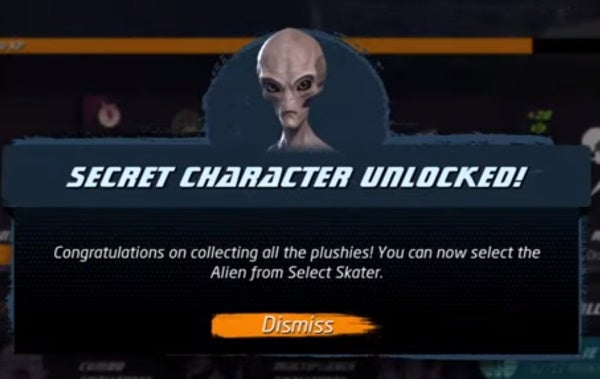 Tony Hawk's Pro Skater 1+2: where to find all alien plushies and unlock secret Roswell Alien skater