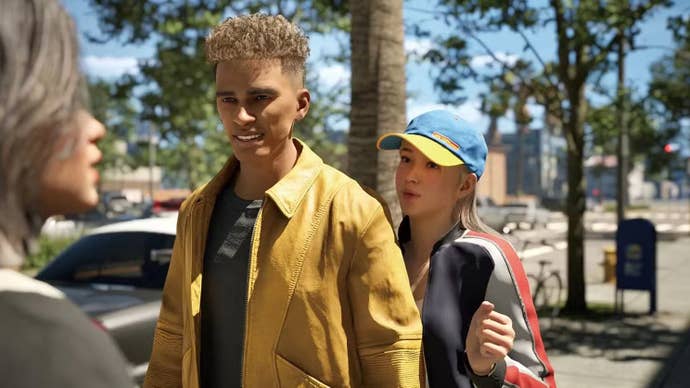 three characters chatting in InZoi