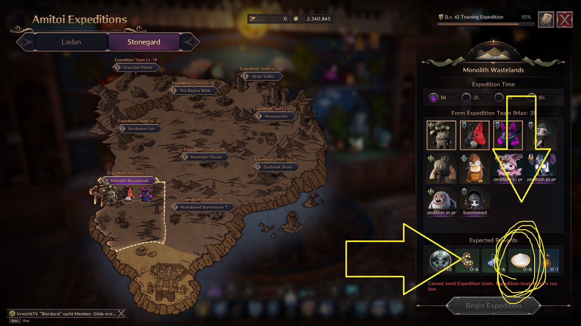 Salt reward from Amitoi expedition in Throne and Liberty. - 3