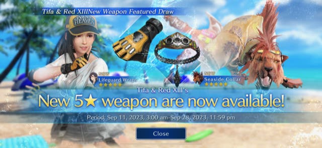 Summer event in Final Fantasy 7 Ever Crisis