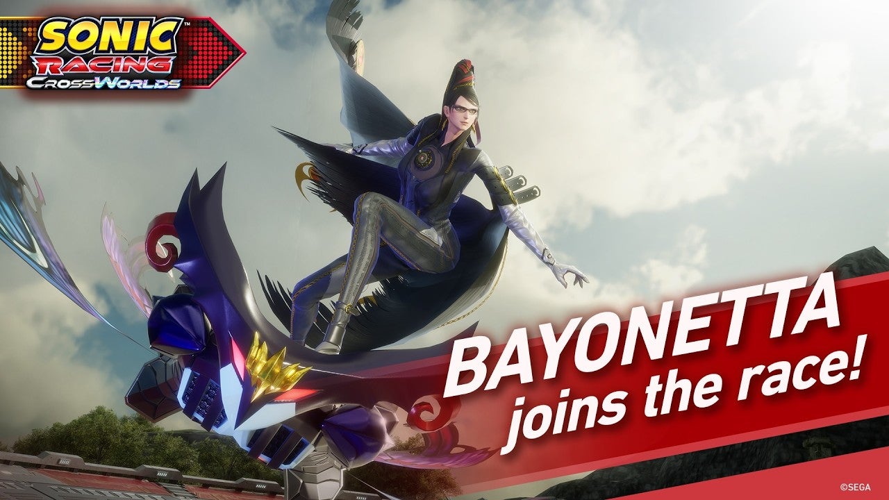 Bayonetta chega a Sonic Racing: CrossWorlds como personagem gratuita