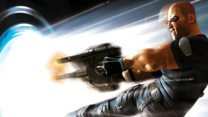 The cover art for TimeSplitters: Future Perfect