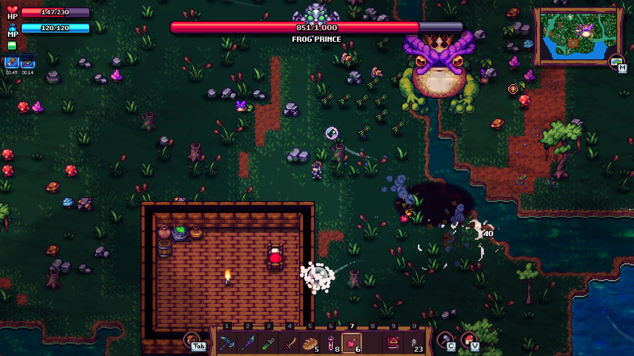 A giant frog does battle in Tinkerlands demo. - 1