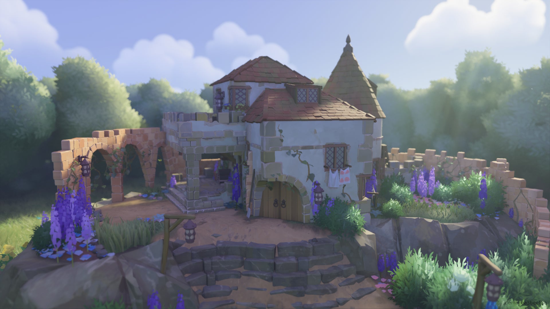 Tiny Glade screenshot featuring a cottage build. - 6