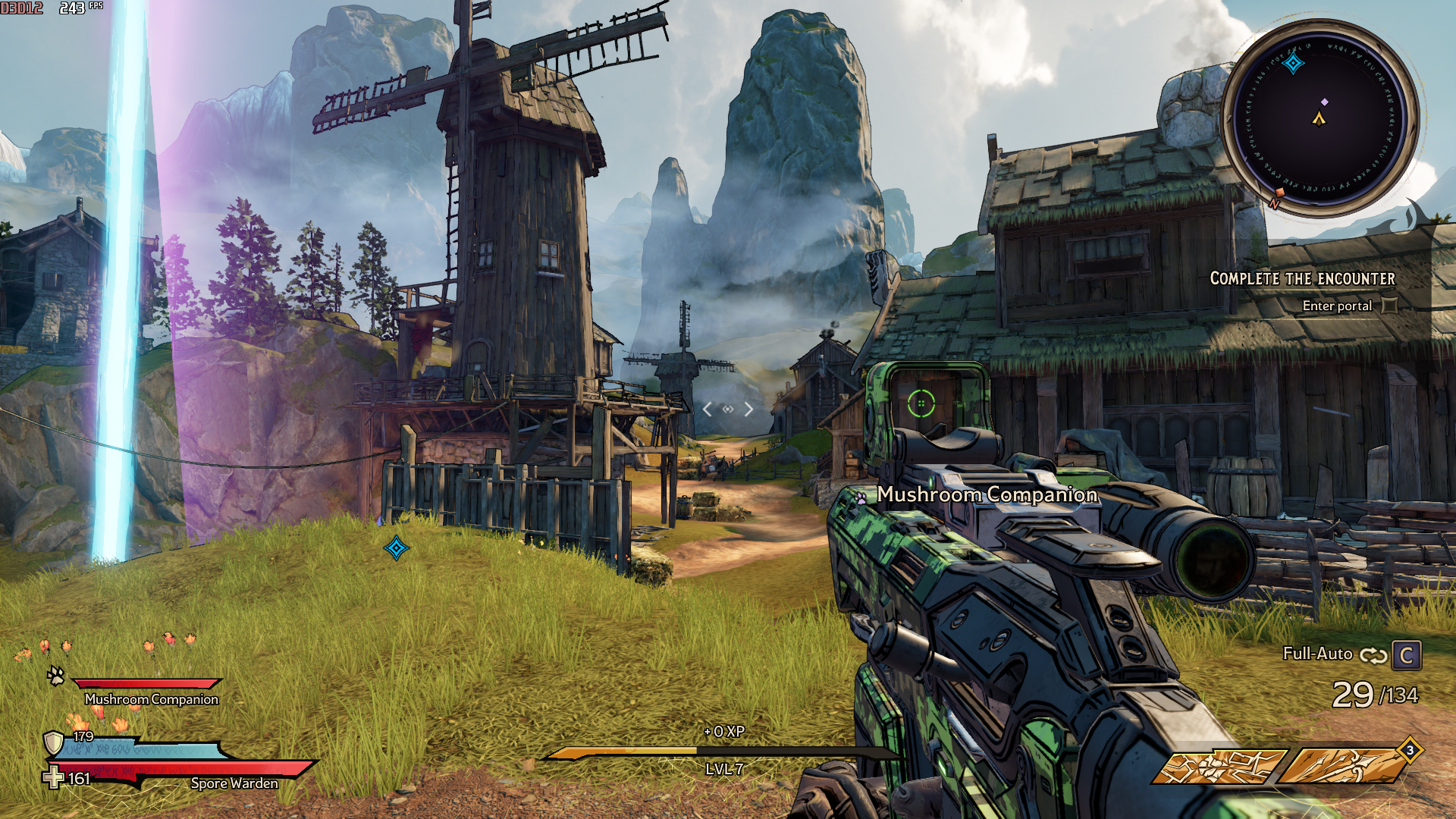 Tiny Tina&rsquo;s Wonderlands running on Low quality at 1080p.