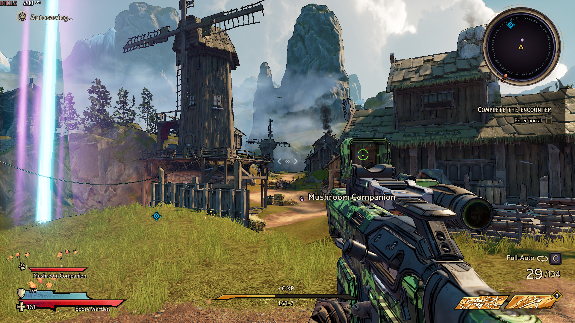 Tiny Tina&rsquo;s Wonderlands running on Very Low quality at 1080p.