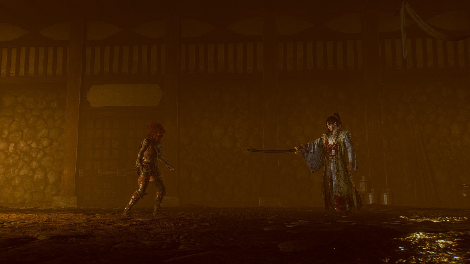 Takechiyo comes face to face with their brother, Tokugawa Kunimatsu, at the start of Nioh 3. - 3