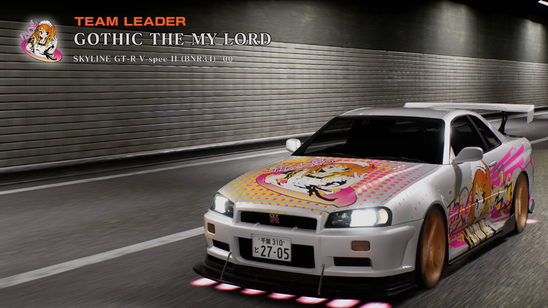 Gothic the My Lord's Nissan Skyline in Tokyo Xtreme Racer.