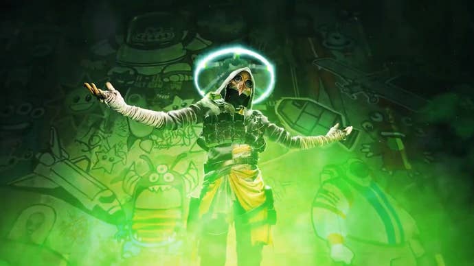 A character holds out their hands as a green light envelops them in Tom Clancy’s XDefiant