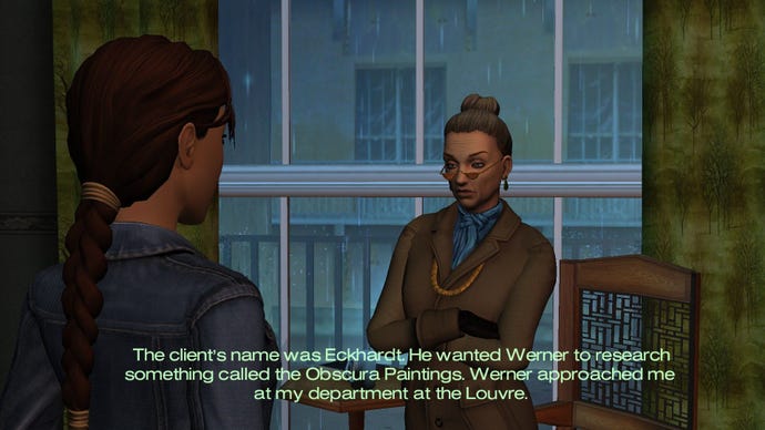 A side-by-side comparison of Angel Of Darkness, showing the old woman rendered as a more modern model.