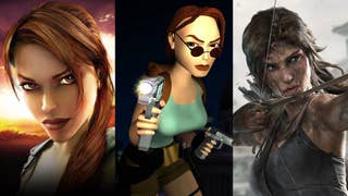 Lara Croft from different timelines in the Tomb Raider series.