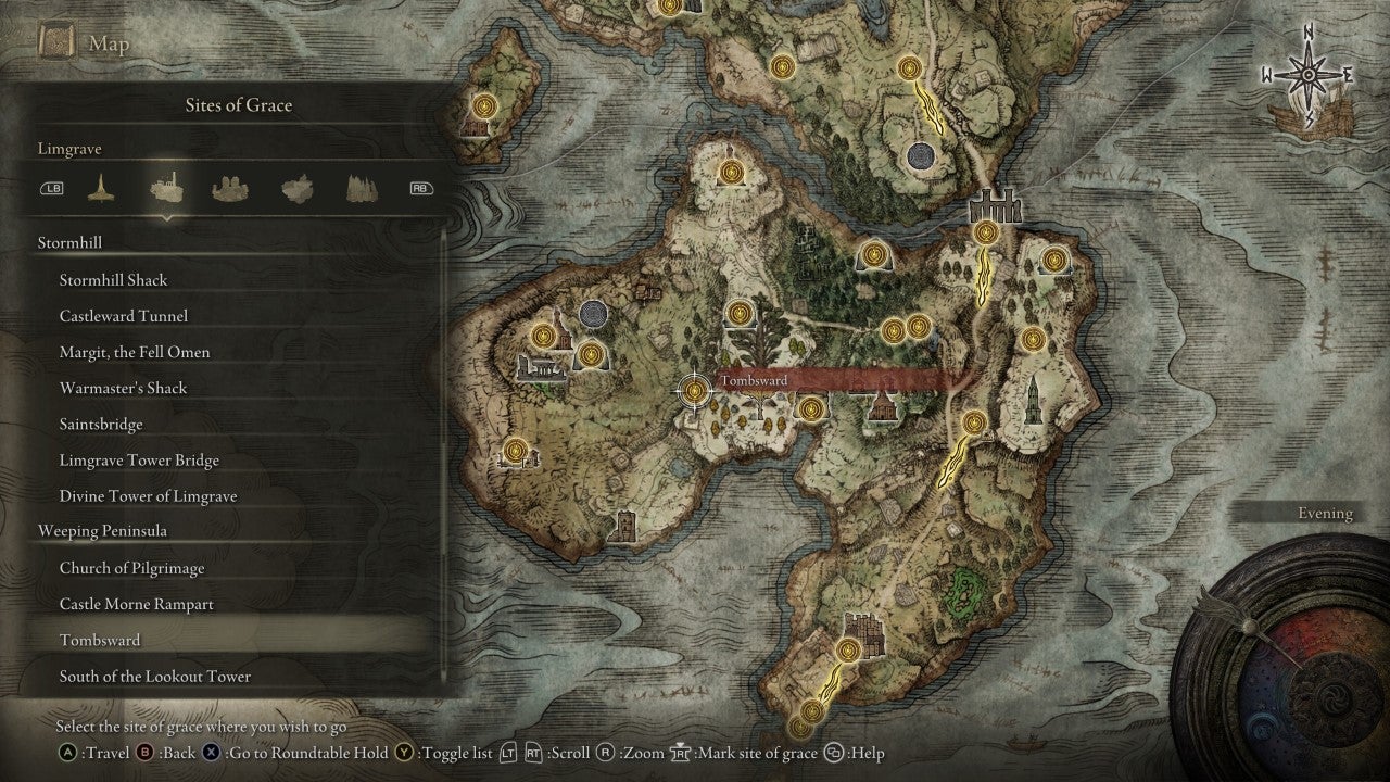 Tombsward Grace in Elden Ring