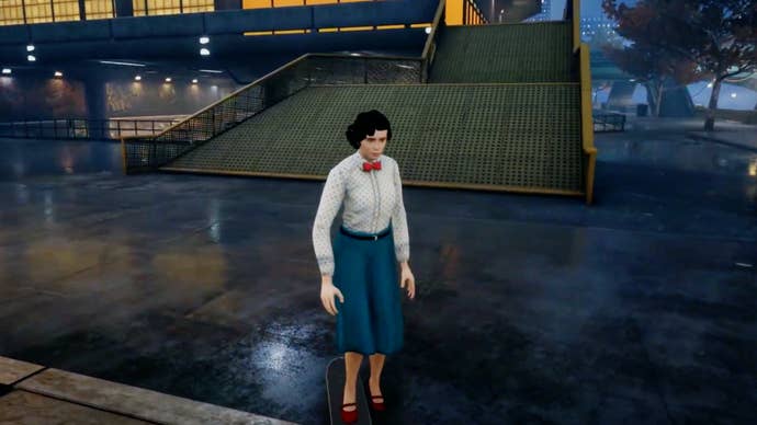 Mary Poppins modded into Tony Hawk's Pro Skater 3 + 4.
