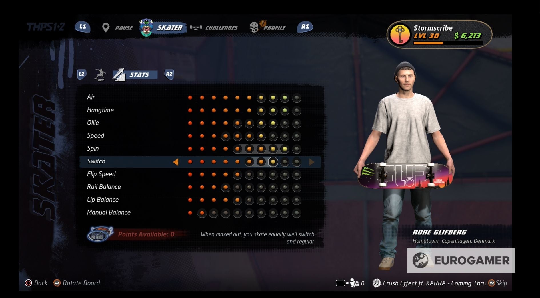 Tony Hawk's Pro Skater 1+2 stat point locations How to use stat points