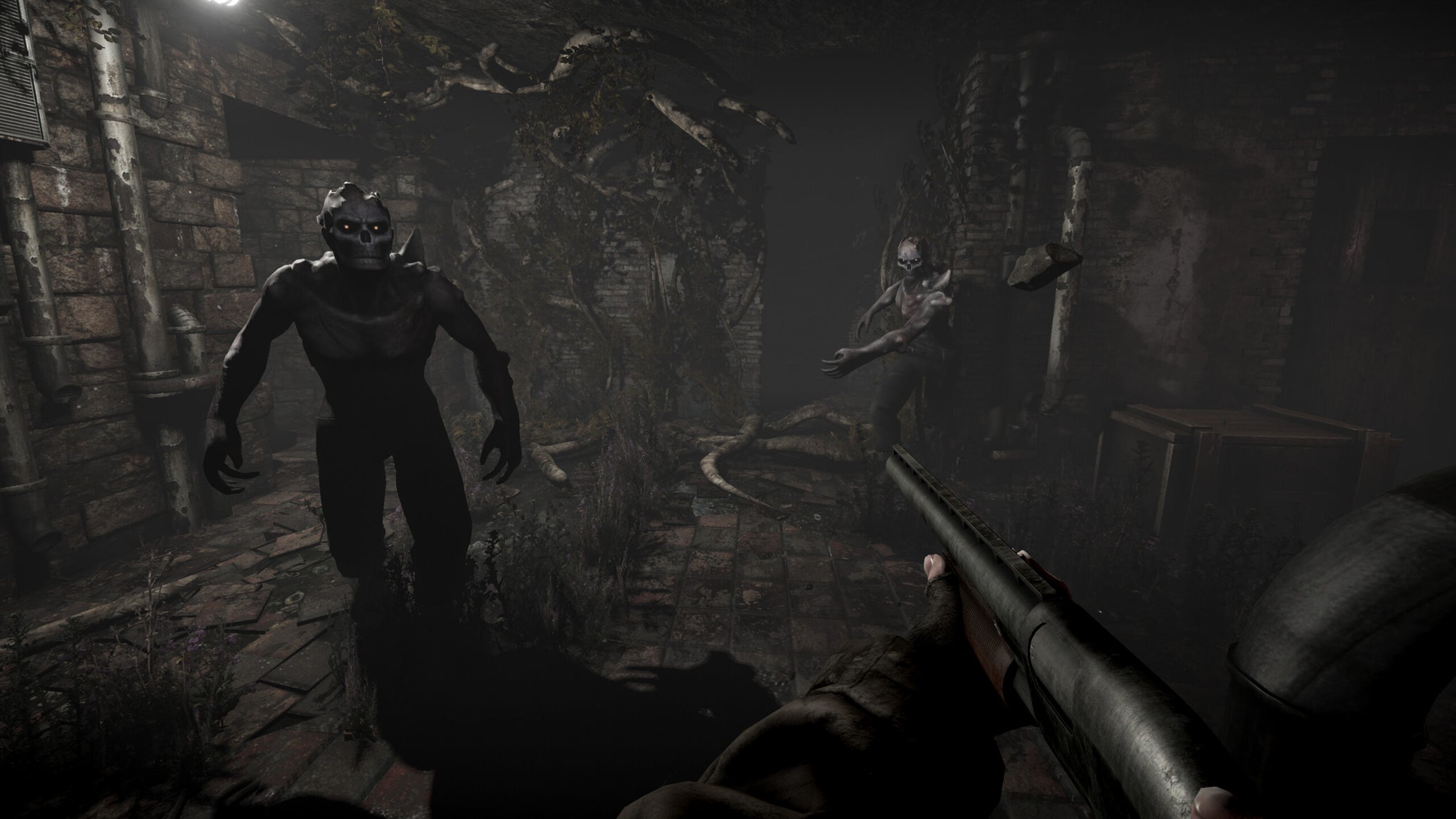 Fighting some skull faced dudes with a shotgun in Total Chaos. - 1