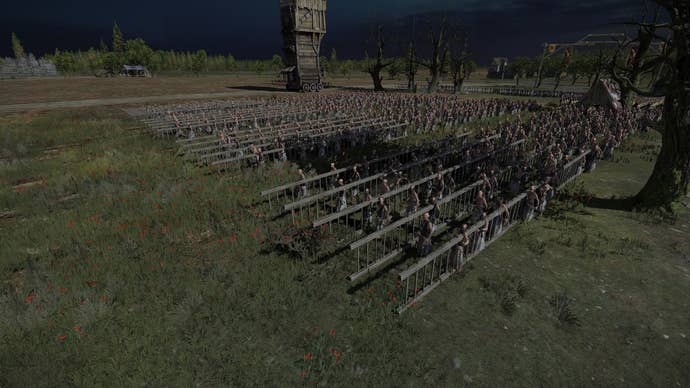 A radical of soldiers transportation ladders successful the ladders begone mod for Total War Warhammer 3.