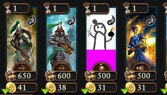 A wip unit cards of Cathay grenadiers from Total War: Warhammer 3.