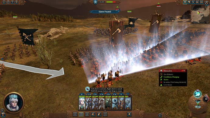 Spell casting in Total War Warhammer 3.