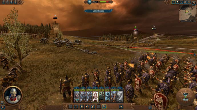 Shooting trolls in Total War Warhammer 3.