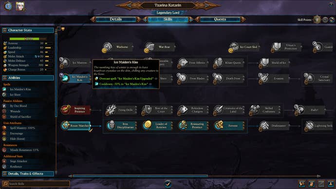 More skill points in Total War Warhammer 3.