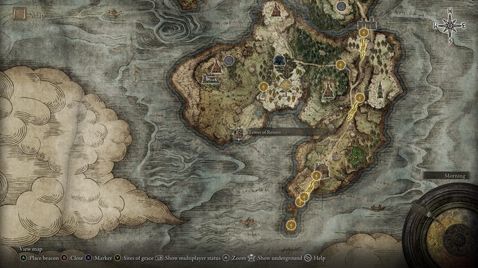 The Tower of Return in Elden Ring