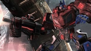Screens for Transformers: War for Cybertron shows Optimus Prime 
