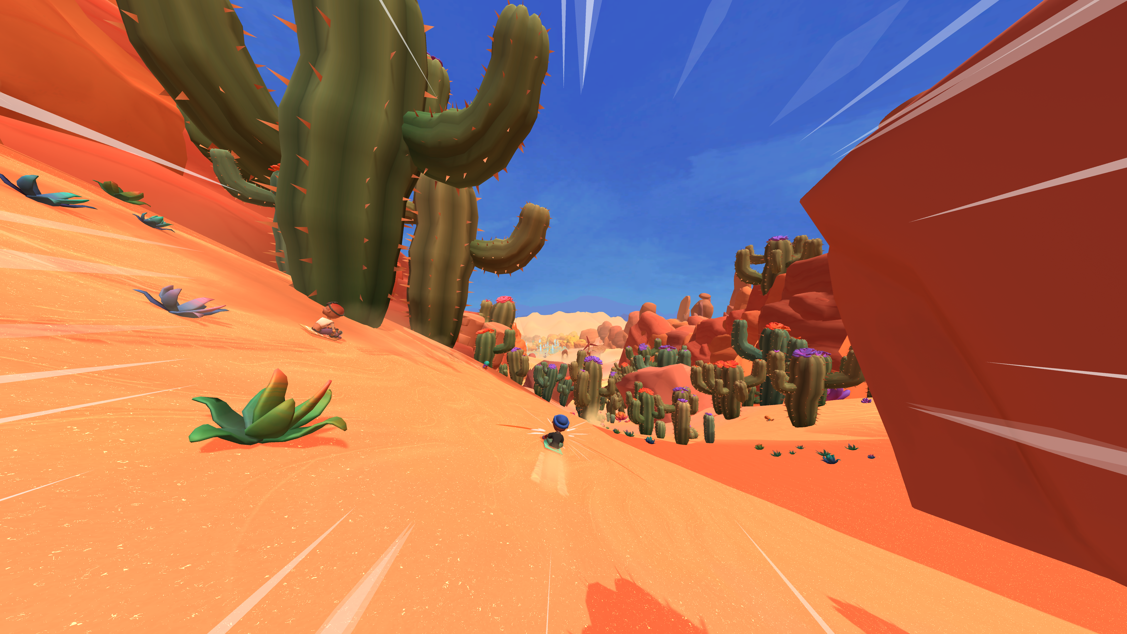 High speed racing in Tray Racers