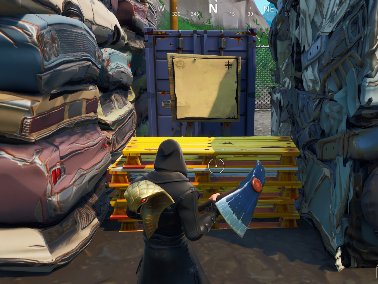 Fortnite: search the treasure map signpost at Junk Junction | VG247
