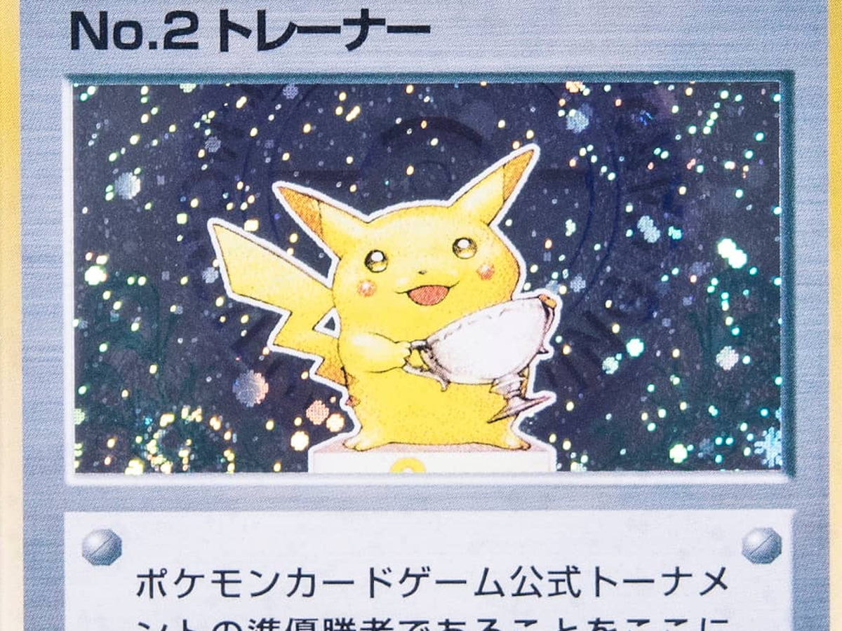 1998 pokemon trophy card sale prices Japanese Promo TCG Set Rare silver trophy Pikachu card