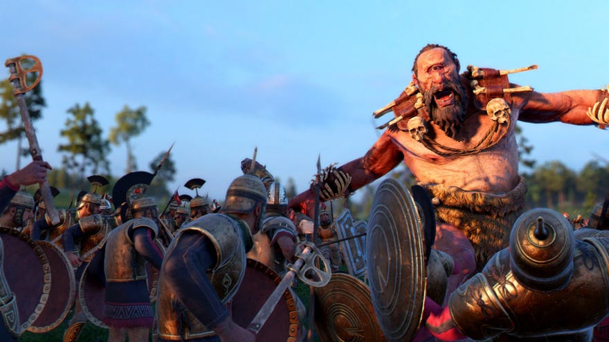 A cyclops rages in battle in A Total War Saga: Troy’s latest Mythos expansion