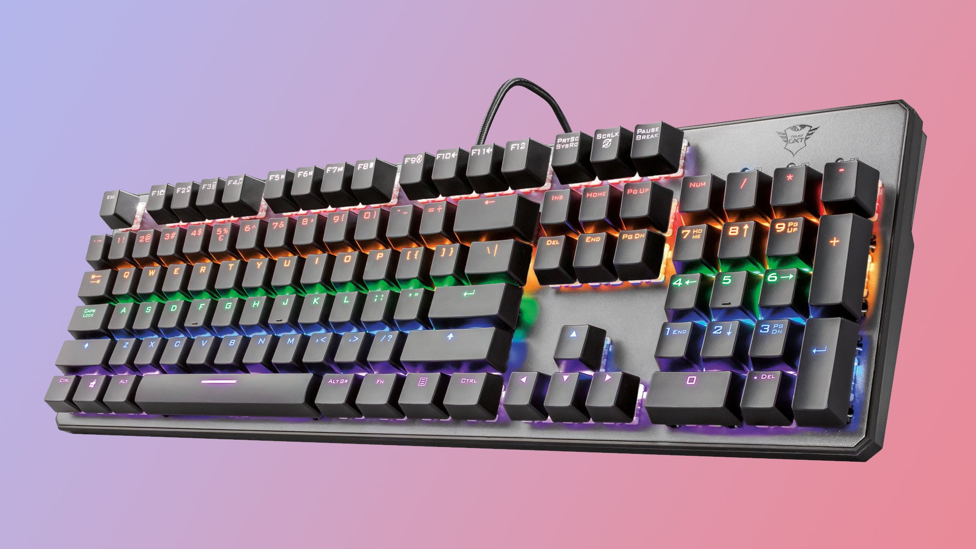 trust gxt 865 mechanical rgb keyboard - 1