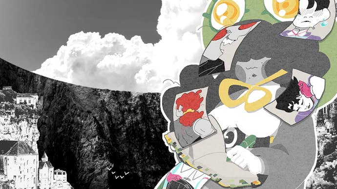 A pistillate with large hairsbreadth wearing a formal with a yellowish bow connected it is stood successful beforehand of a cliff face, photos of radical swirling astir her successful cardinal creation for Truth Scrapper.