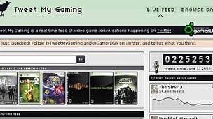 Tweet My Gaming lists gaming Tweets in real time