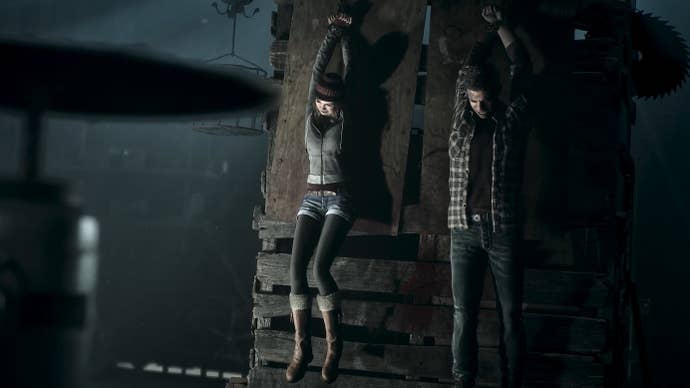 Two characters tied up in Until Dawn
