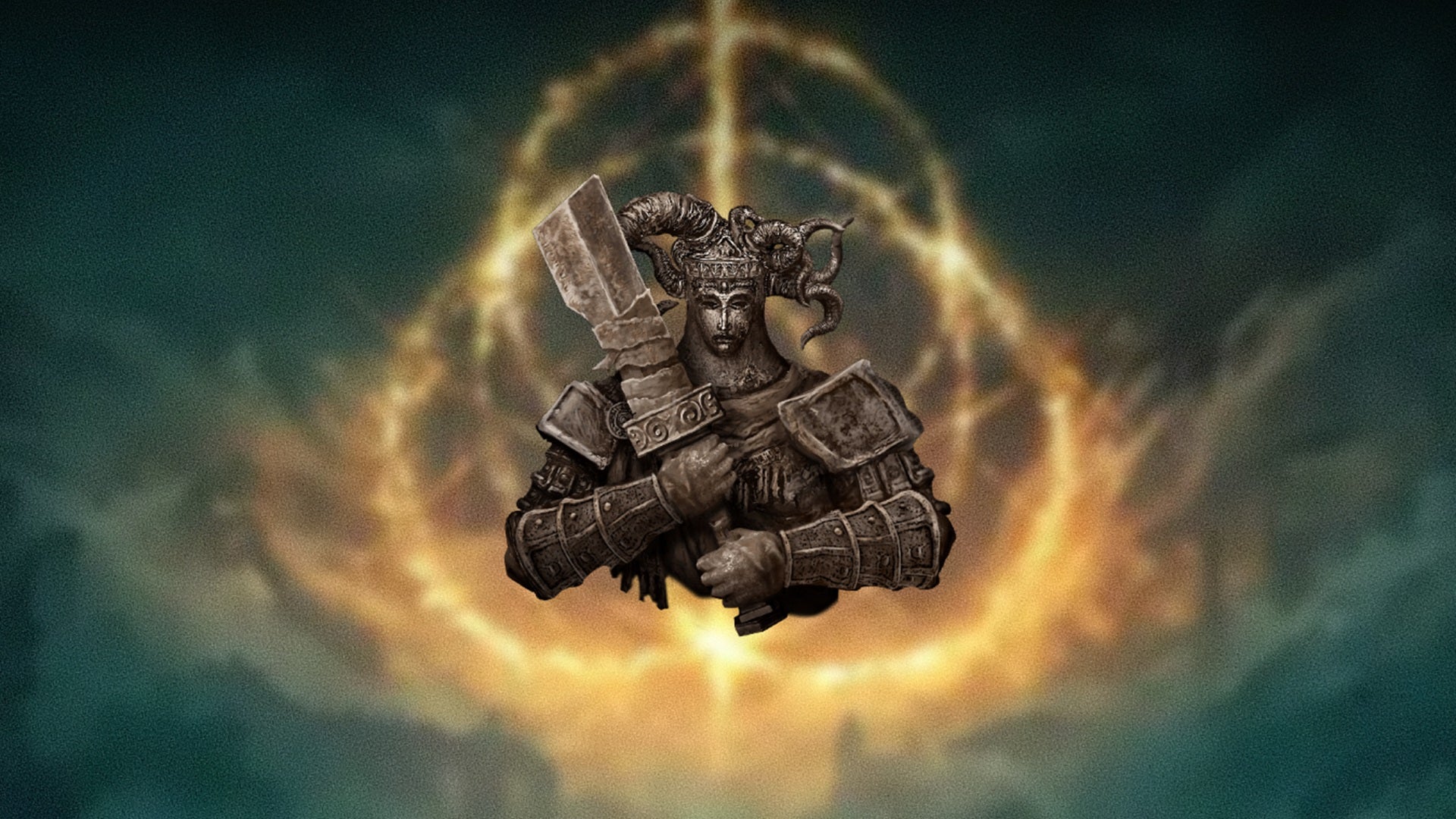 The icon for the Two-Handed Sword Talisman, a talisman in Elden Ring: Shadow of the Erdtree. - 15