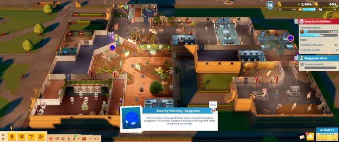 A challenge map in Two Point Museum.