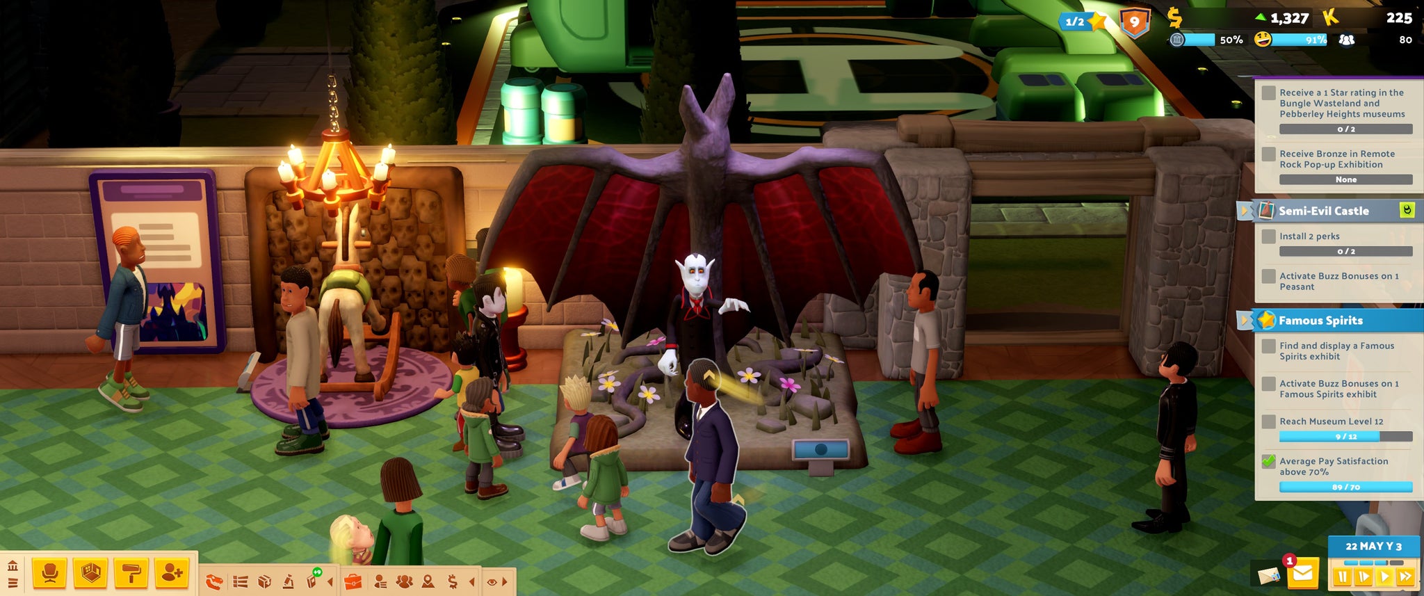 A plant that turns guests into vampires in Two Point Museum. - 6