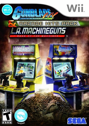Caixa de jogo de Gunblade NY and LA Machineguns Arcade