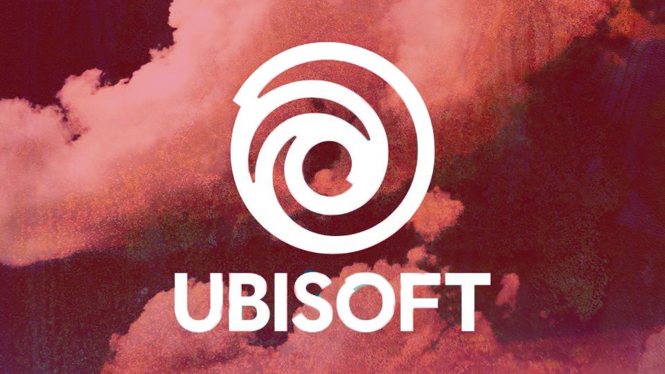 Ubisoft's logo laid against a blood red sky. - 1