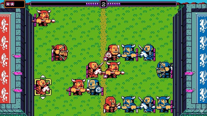 A turn-based strategy game in fictional retro collection UFO 50