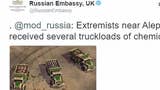 Ambasada Rosji w UK ilustruje konflikt w Syrii za pomocą gry