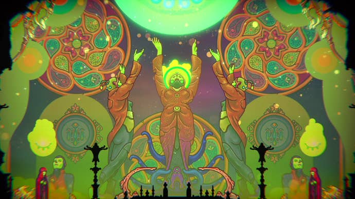 A big, intricate backdrop in Ultros.