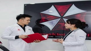 A Vietnamese skincare clinic is using Umbrella Corps' logo, and they're totally not making the T-virus